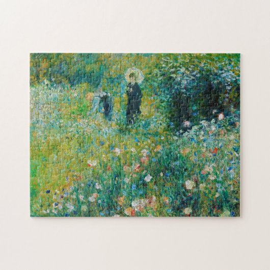 Frau mit Sonnenschirm, Garten, Renoir Puzzle (Horizontal)