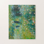 Frau mit Sonnenschirm, Garten, Renoir Puzzle (Vertikal)