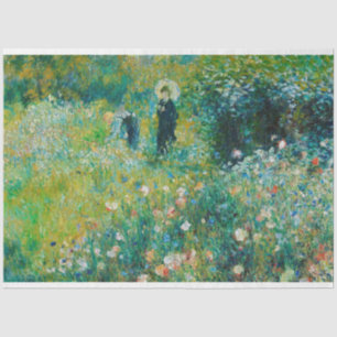 Frau mit Sonnenschirm, Garten, Renoir Seidenpapier