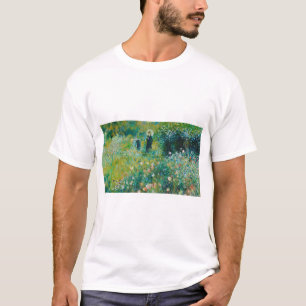 Frau mit Sonnenschirm, Garten, Renoir T-Shirt