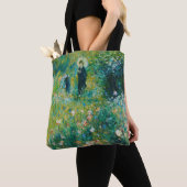 Frau mit Sonnenschirm, Garten, Renoir Tasche (Von Nahem)