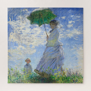 Frau mit Sonnenschirm, Madame Monet und ihr Sohn Puzzle