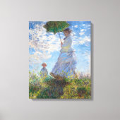 Frau mit Sonnenschirm | Monat | Leinwanddruck (Vorderseite)