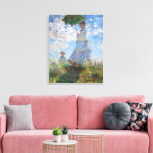 Frau mit Sonnenschirm | Monat | Leinwanddruck (Insitu (Wohnzimmer))