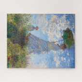 Frau mit Sonnenschirm | Monat | Puzzle (Horizontal)