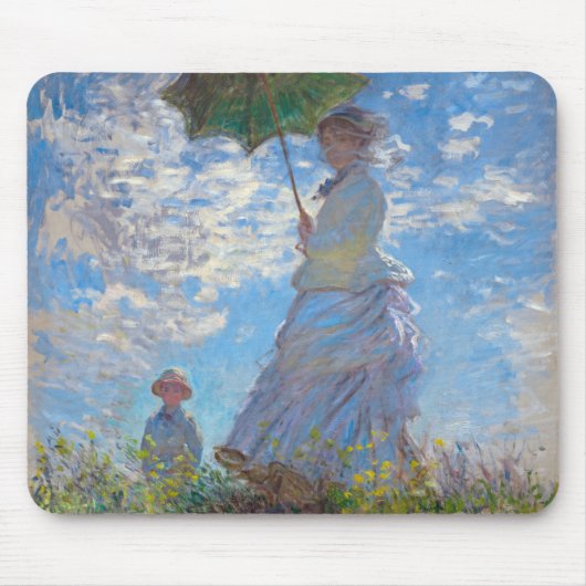 Frau mit Sonnenschirm, Monet Mousepad (Vorne)