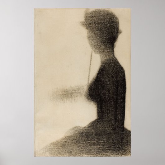 Frau mit Sonnenschirm Poster (Vorne)