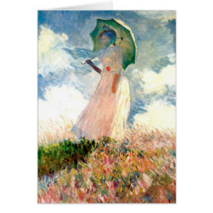 Frau mit Sonnenschirm-Promenade Monet