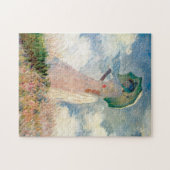 Frau mit Sonnenschirm-Promenade Monet Puzzle (Horizontal)