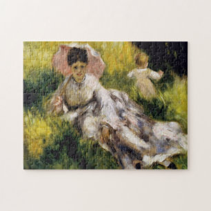 Frau mit Sonnenschirm Renoir Fine Art Puzzle