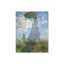 Frau mit Sonnenschirm von Claude Monet