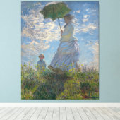 Frau mit Sonnenschirm von Claude Monet Leinwanddruck (Insitu (Holzboden))