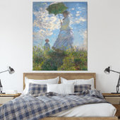 Frau mit Sonnenschirm von Claude Monet Leinwanddruck (Insitu (Schlafzimmer))