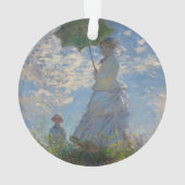 Frau mit Sonnenschirm von Claude Monet Ornament (Rückseite)