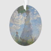 Frau mit Sonnenschirm von Claude Monet Ornament (Vorderseite)