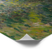 Frau mit Sonnenschirm von Claude Monet Poster (Ecke)