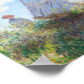Frau mit Sonnenschirm von Claude Monet Poster (Ecke)