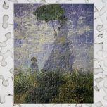Frau mit Sonnenschirm von Claude Monet, Vintage Ku Puzzle<br><div class="desc">Der Spaziergang, Camille Monet und ihr Sohn Jean (Frau mit Parasol) (1875) von Claude Monet ist ein Vintages impressionistisches Gemälde aus einer Familie. Eine Mutter, die mit ihrem kleinen Kind auf einem Feld oder einer Frühjahrswiese spazieren geht. Sie hält einen Sonnenschirm und trägt ein schönes Kleid, das in der sanften...</div>