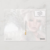 Frau mit Spektralaugen Postkarte (Rückseite)