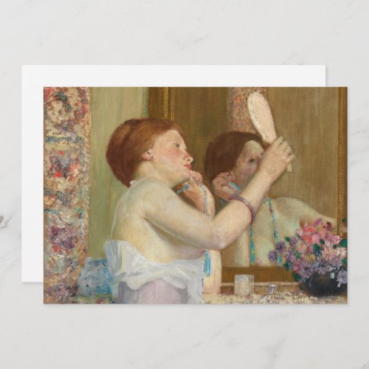 Frau mit Spiegel | Frederick Carl Frieseke (Vorne/Hinten)