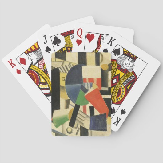 Frau mit Spiegel - Vintage Kunst Spielkarten (Rückseite)