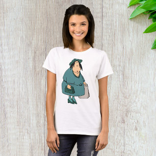 Frau mit Taschen T-Shirt