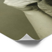 Frau mit Tassen Poster (Ecke)