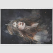 Frau mit Tiara Watercolor 1 Decoupage Paper Seidenpapier (Vorderseite)