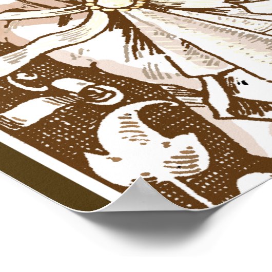 Frau mit Urne Poster (Ecke)