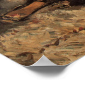 Frau mit Ventilatoren Poster (Ecke)