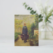 Frau mit Wasserkanonen Postkarte (Stehend Vorderseite)