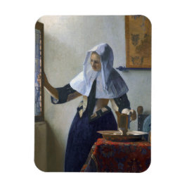 Frau mit Water Jug Johannes Vermeer Magnet