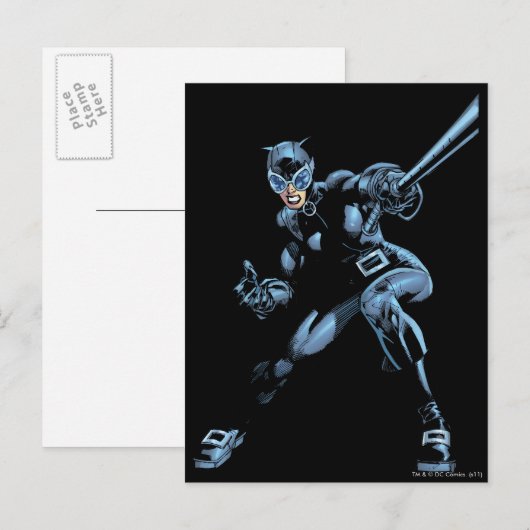 Frau mit Whip Postkarte (Vorne/Hinten)