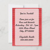 Frau mit Zeichen in den 1950er Jahren Einladung (Rückseite)