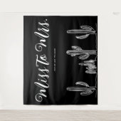 Frau Modern Boho Cactus Bachelorette Wandteppich (Vorderseite)