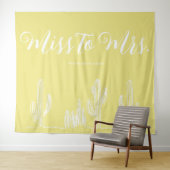 Frau Modern Boho Cactus Citrus Bachelorette Wandteppich (Beispiel (Horizontal))