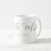 Frau Modern Boho Script Bachelorette Kaffeetasse (VorderseiteRechts)