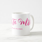 Frau Modern Boho Script Bachelorette Kaffeetasse (VorderseiteRechts)