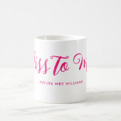 Frau Modern Boho Script Bachelorette Kaffeetasse (Mittel)