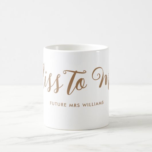 Frau Modern Boho Script Bachelorette Kaffeetasse (Mittel)