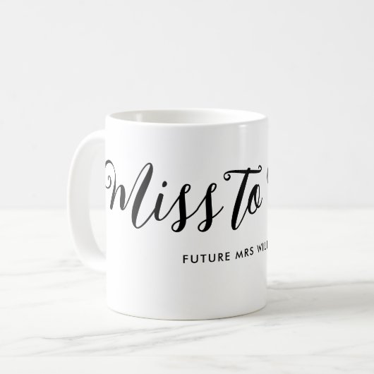 Frau Modern Boho Script Bachelorette Kaffeetasse (Vorderseite Links)