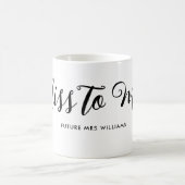 Frau Modern Boho Script Bachelorette Kaffeetasse (Mittel)
