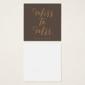 Frau Modern Brautparty Bachelorette (Vorne & Hinten)