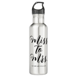 Frau Modern Brautparty Bachelorette Edelstahlflasche