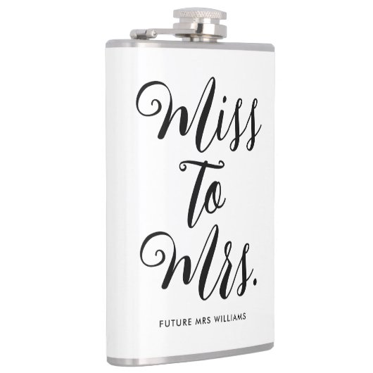 Frau Modern Brautparty Bachelorette Flachmann (Rechts)