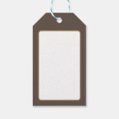 Frau Modern Brautparty Bachelorette Geschenkanhänger (Rückseite)