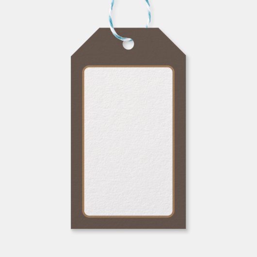 Frau Modern Brautparty Bachelorette Geschenkanhänger (Rückseite)