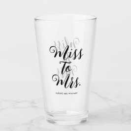 Frau Modern Brautparty Bachelorette Glas