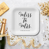 Frau Modern Brautparty Bachelorette Pappteller