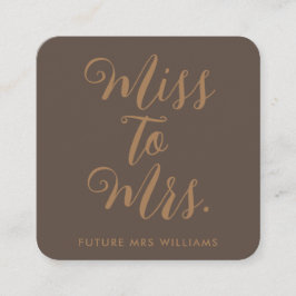 Frau Modern Brautparty Begleitkarte